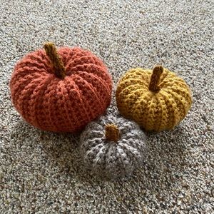Crochet Pumpkin Set